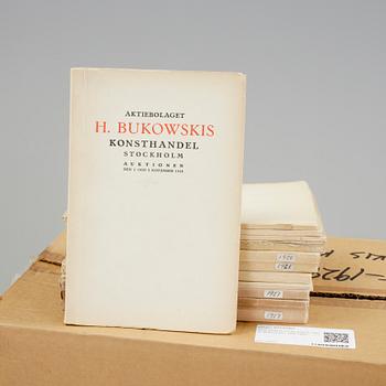 AUKTIONSKATALOGER, 381 st, Bukowskis 1915-1989.
