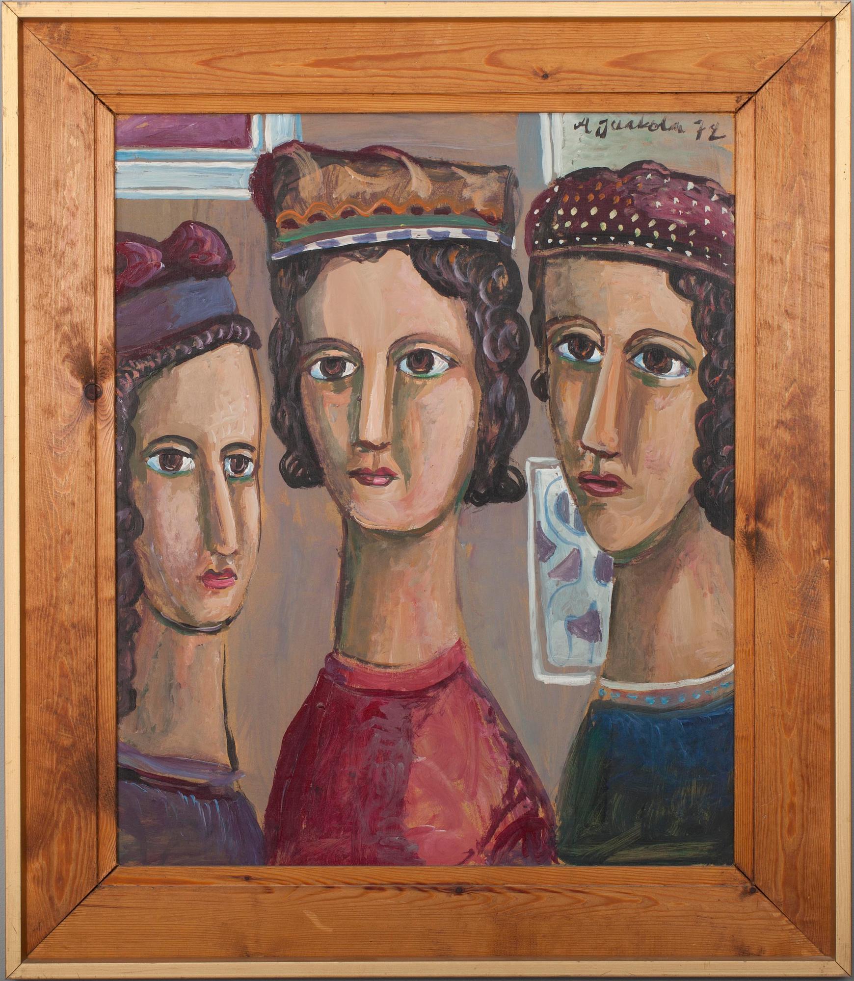 ALPO JAAKOLA (FINLAND), olja på masonit, sign. och dat. -72.