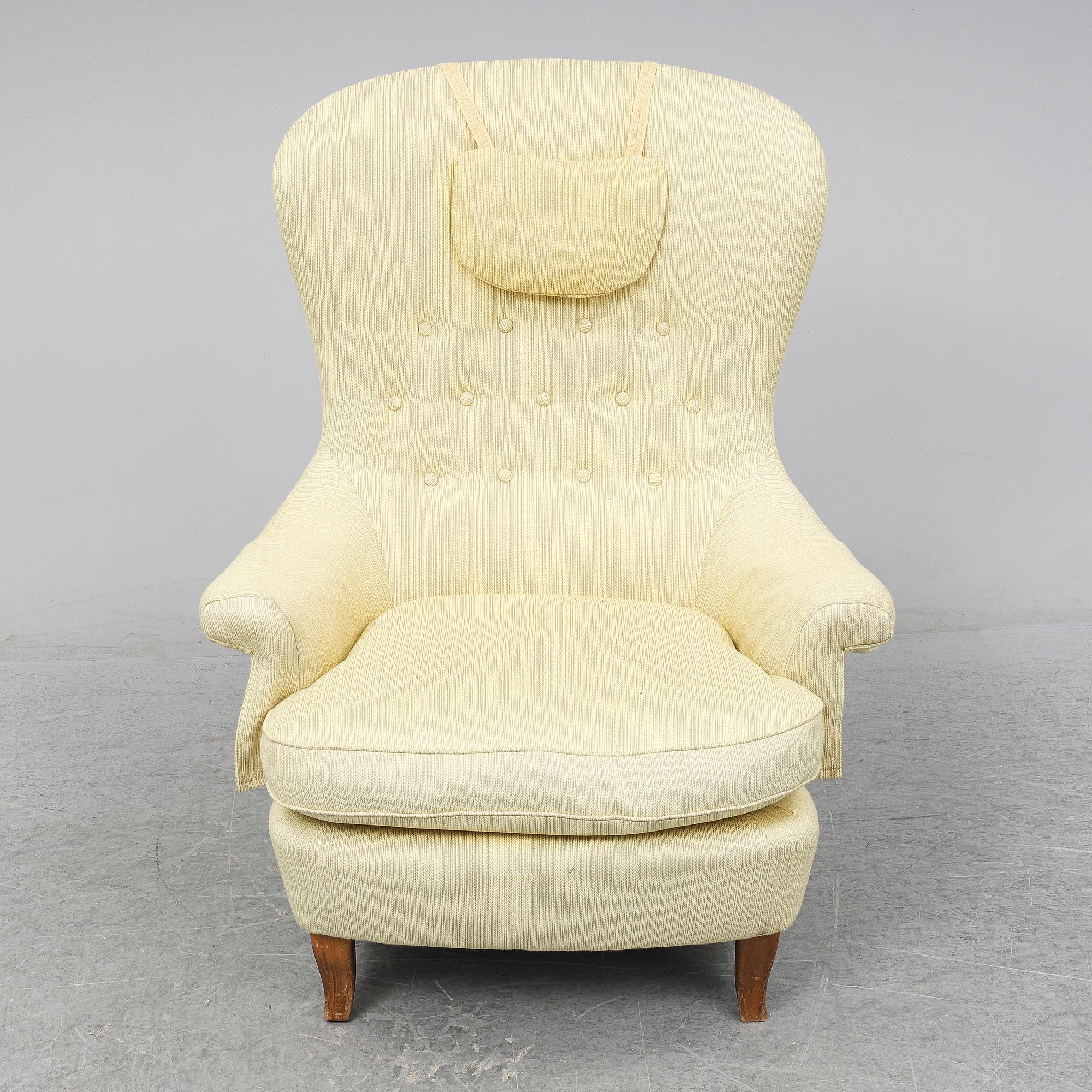 CARL MALMSTEN, fåtölj, "Solo", 1900-talets andra hälft.