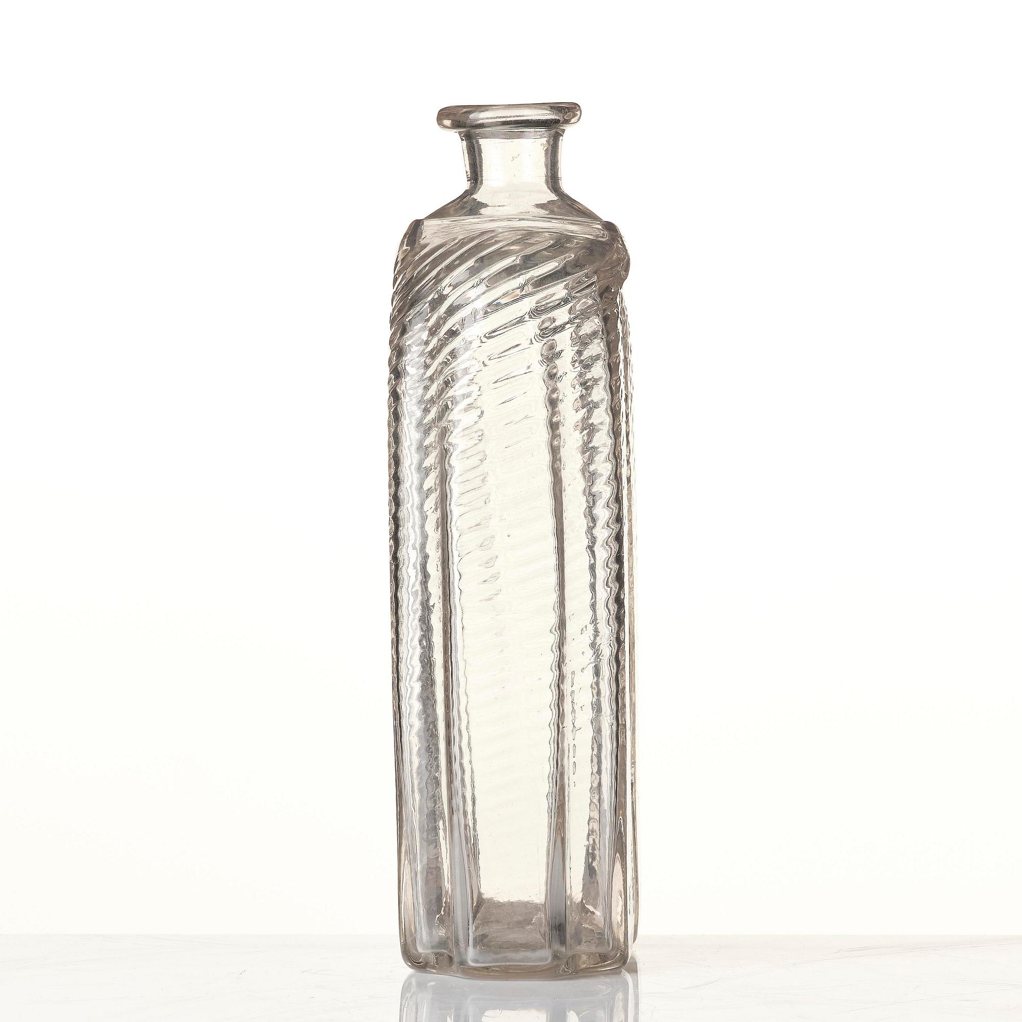 A  Swedish glass bottle, Skånska Glasbruket, 18th century.