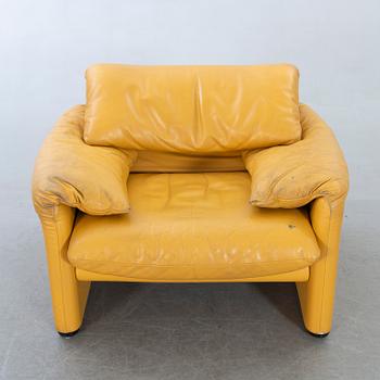 VICO MAGISTRETTI, fåtölj "Maralunga", Cassina 1900-talets senare del.