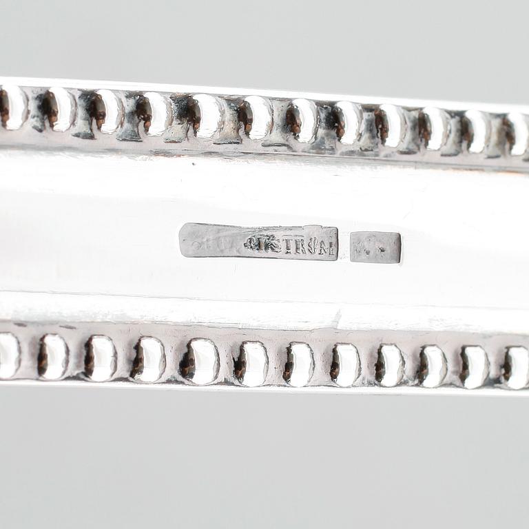 VINHÅLLARE, 1 par, nysilver, sannolikt 1900-talets första hälft.