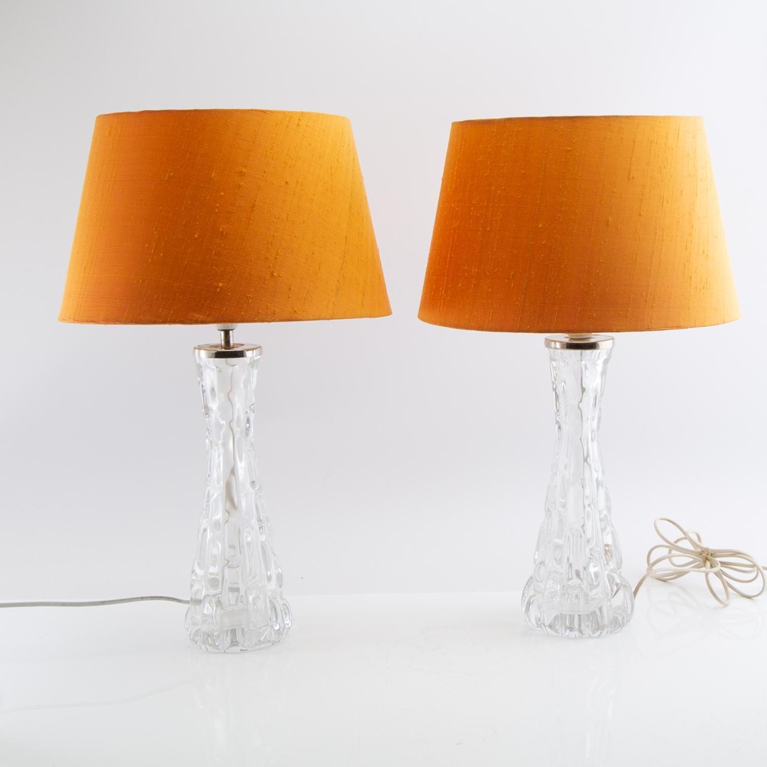 Carl Fagerlund, Table lamps, a pair, late 20th century.