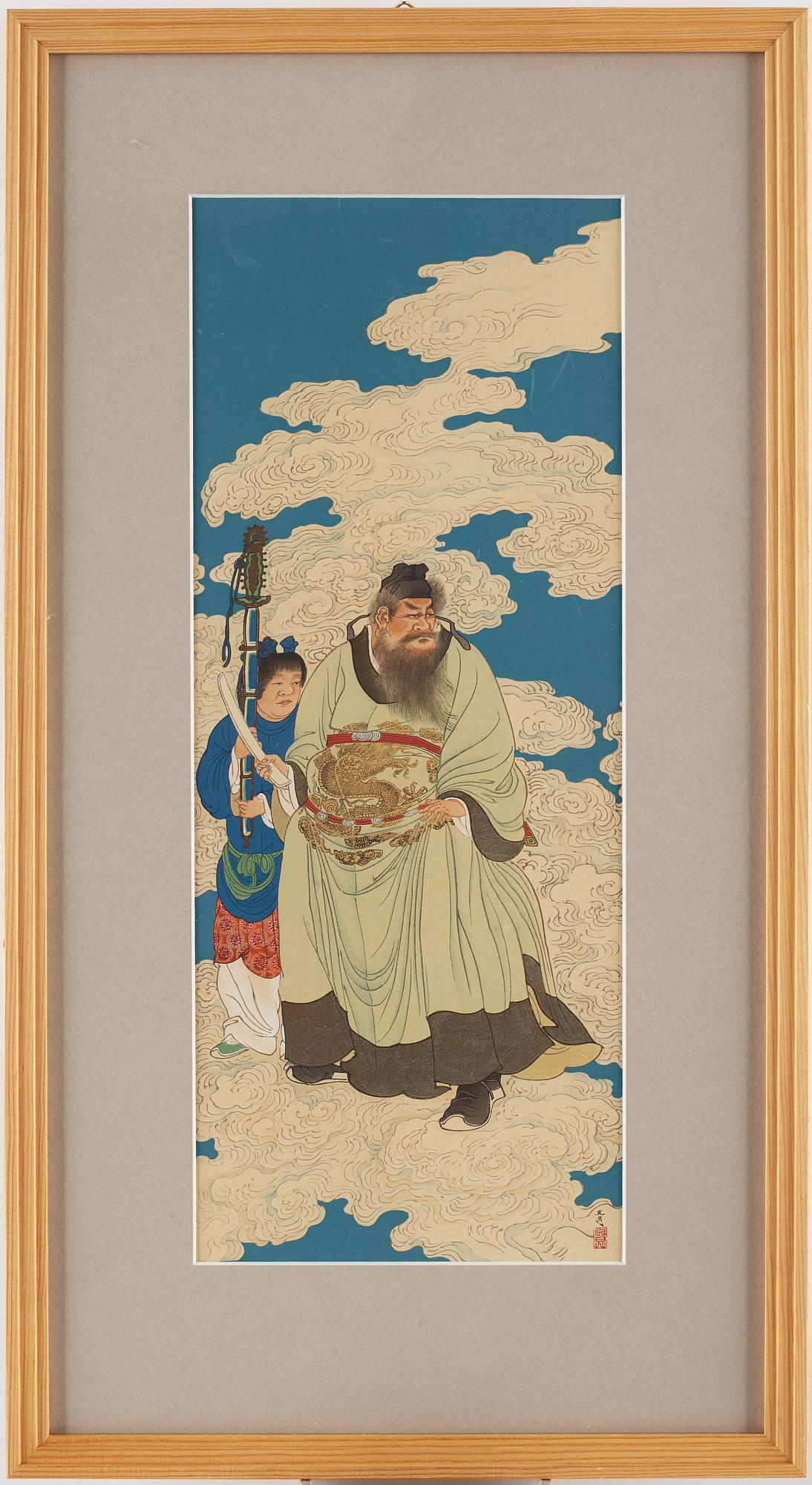 UNKNOWN ARTIST, depicting Shoki the Demon Queller, Japan, circa 1900. -  Bukowskis