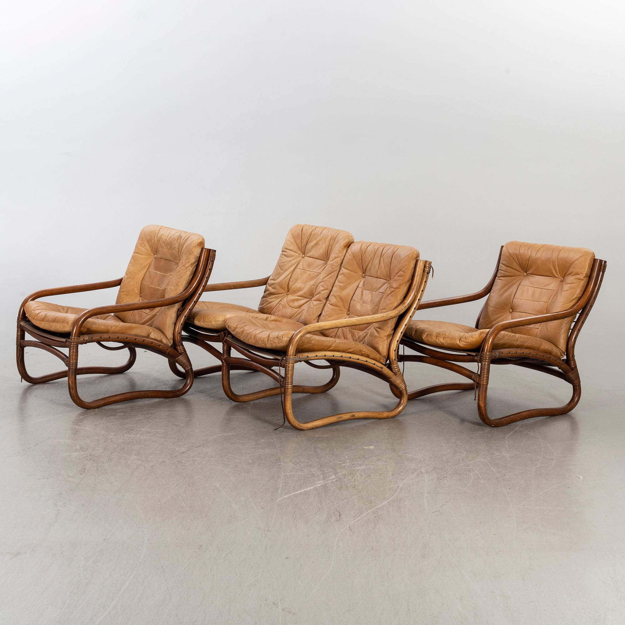 SOFFGRUPP, 3 delar "BADEN" IKEA, 1978.