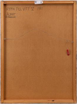 Albert Johansson, "Hymn till vitt V".