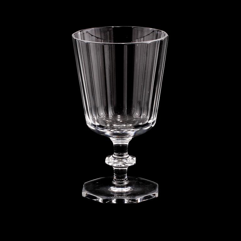 VINGLAS, 12 st, "Karlberg", Elis Bergh, Kosta Boda, 1900-talets andra hälft.