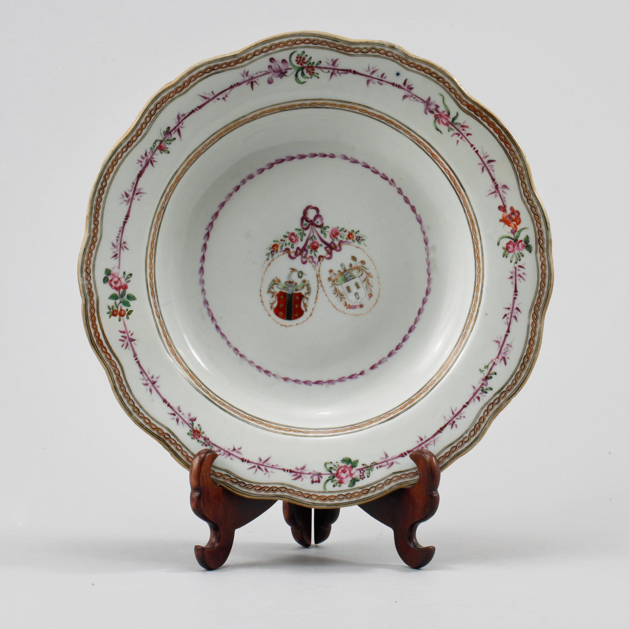 TALLRIK, porslin, Kina, 1700-tal.