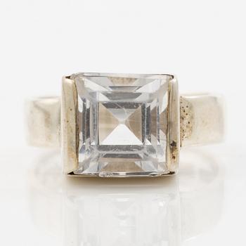 Wiwen Nilsson, ring silver with rock crystal.