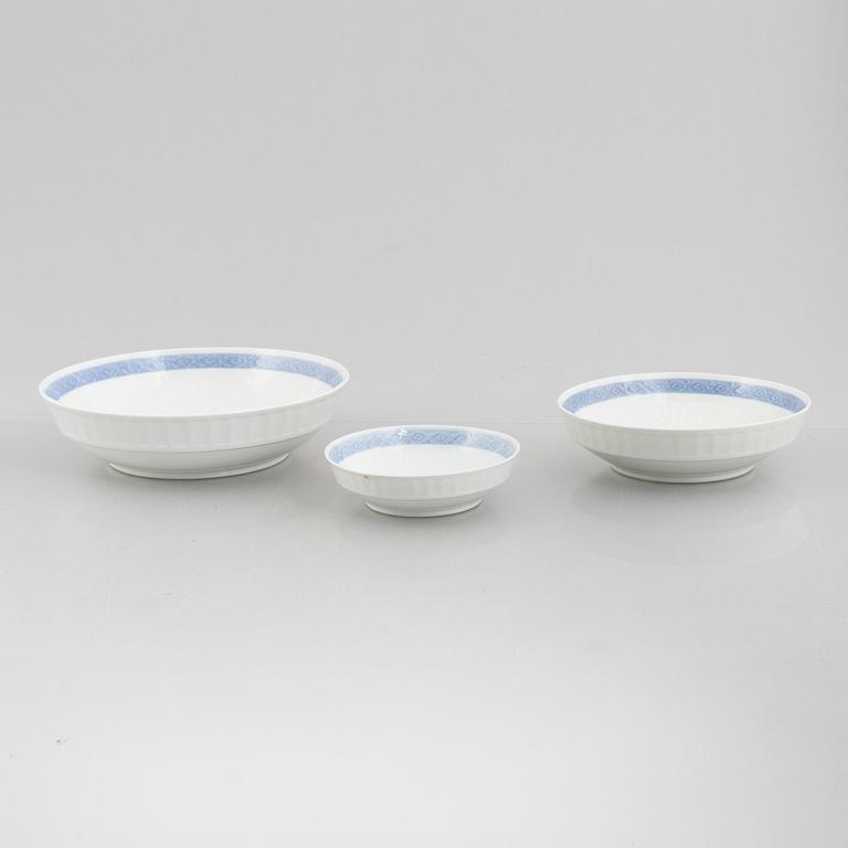 Royal Copenhagen, a 71-piece dinner and coffee service, 'Blå Vifte', Denmark.