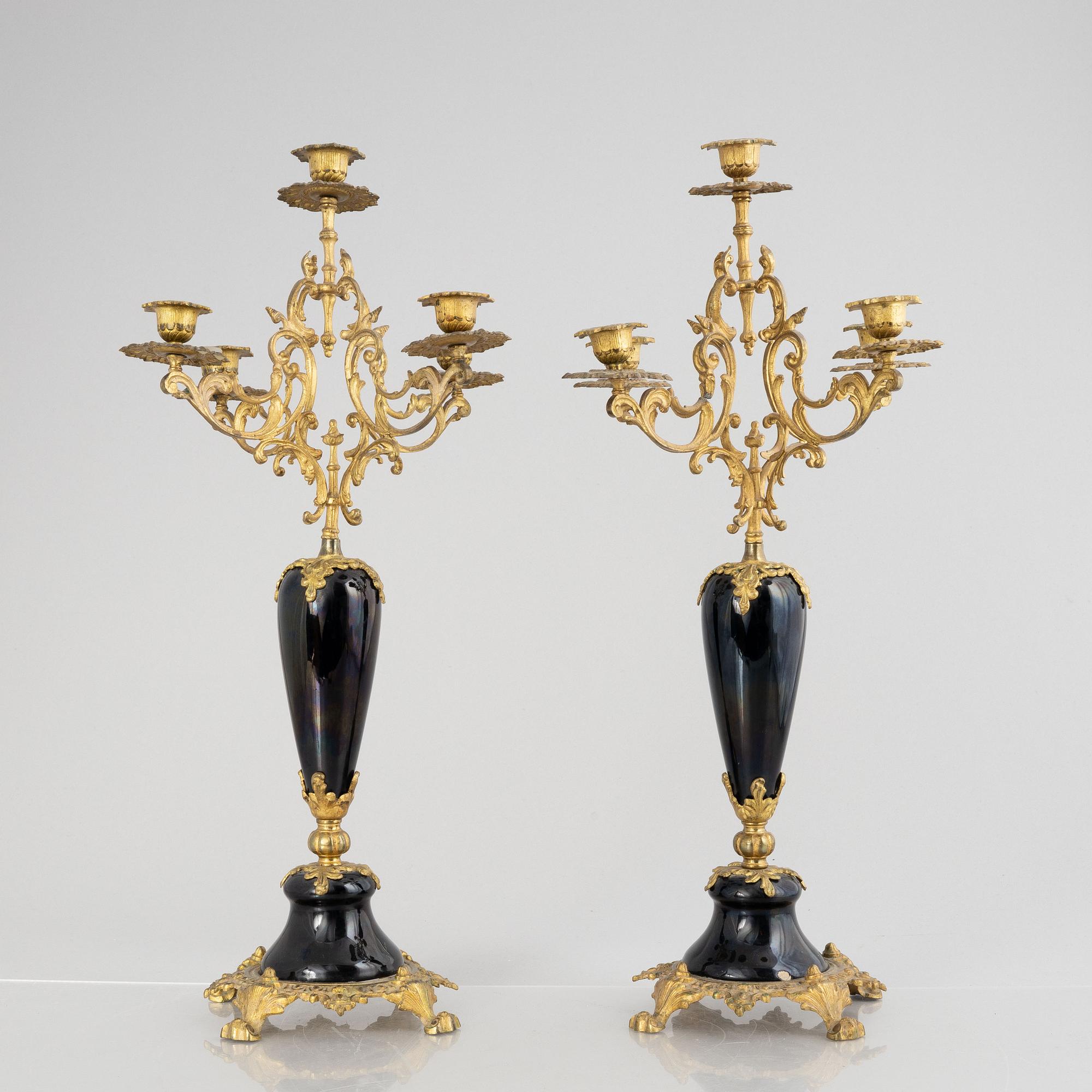 A pair of candelabras, Neo-Renaissance, circa 1900.