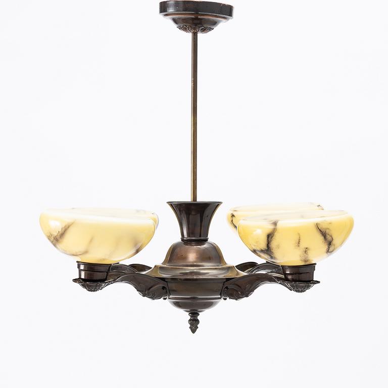 Ceiling lamp, 1920s.