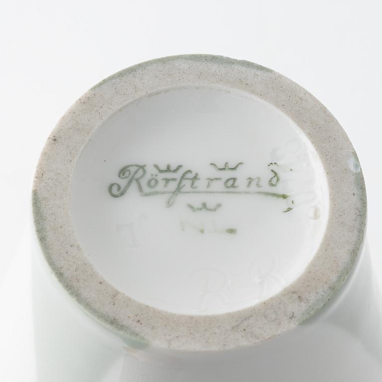Rörstrand, two Art Nouveau porcelain vases, early 20th Century.