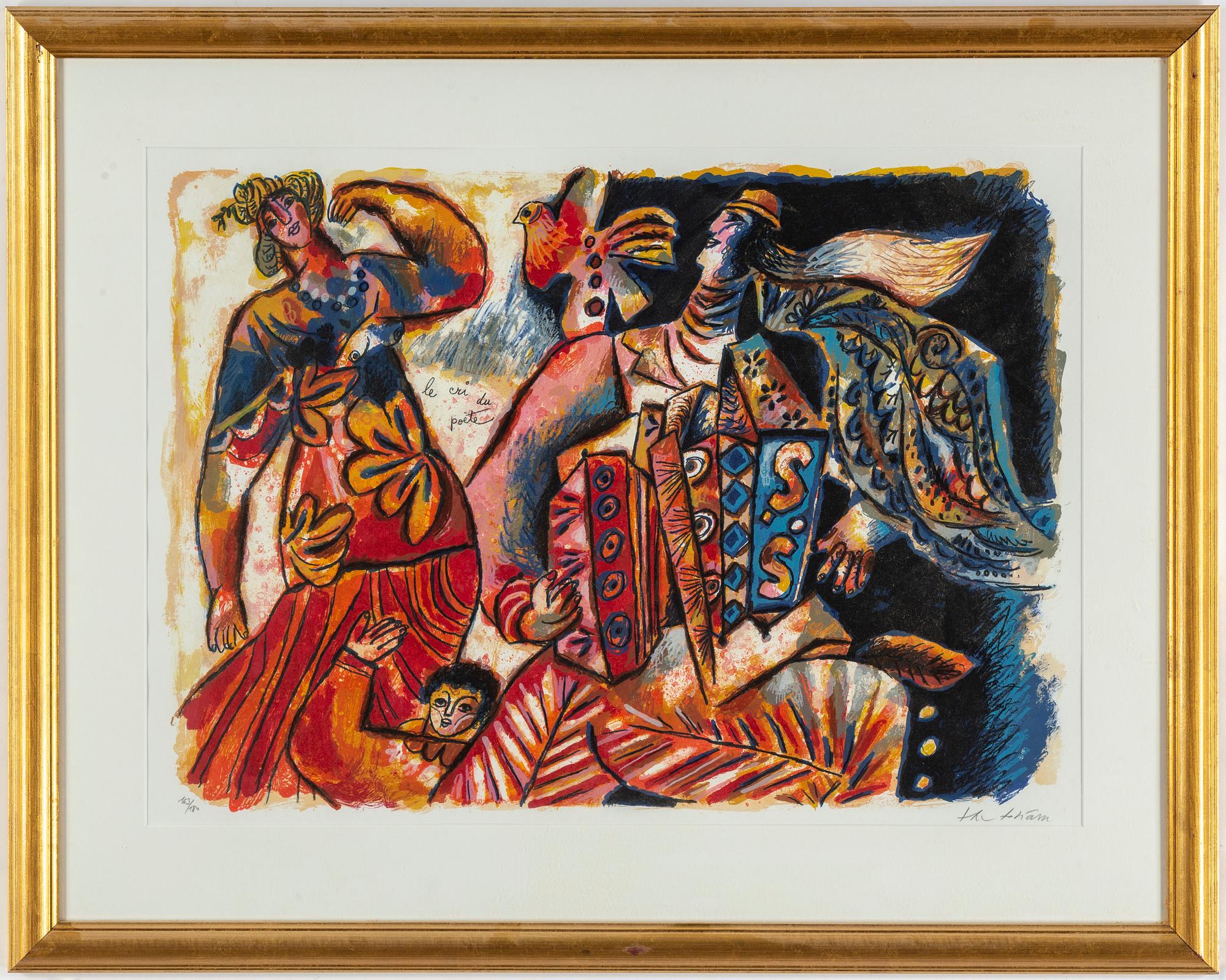 THEO TOBIASSE, lithograph in colours, signed 163/180.