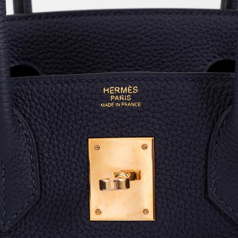 Hermès, a Bleu Nuit Togo leather 'Birkin 30' handbag, 2018.