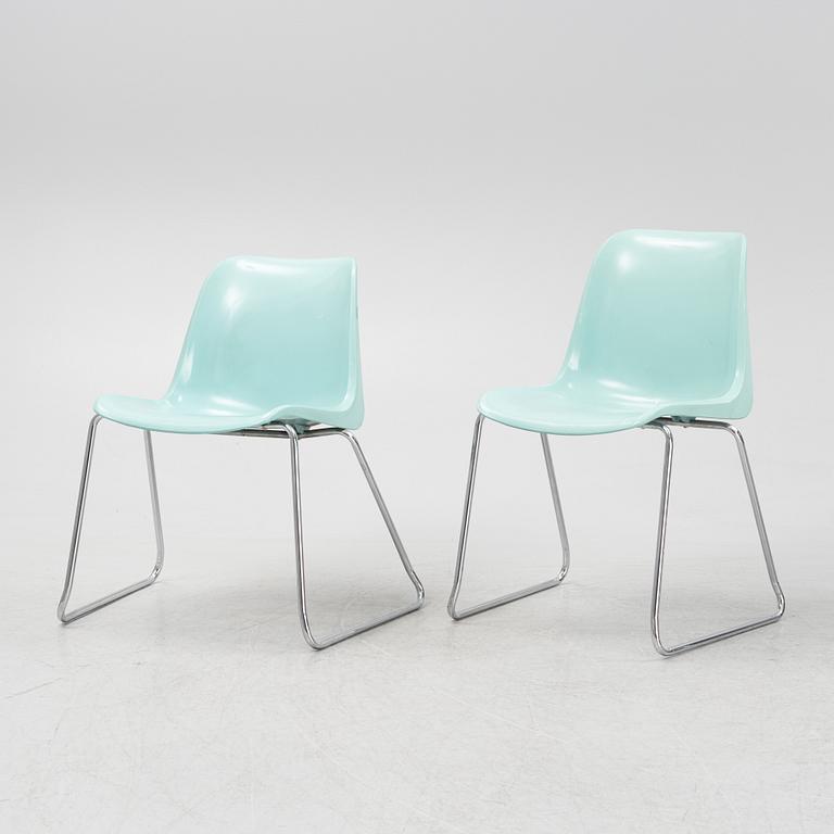 Helmut Starke, seven 'Europa' chairs, Germany, 1970's.