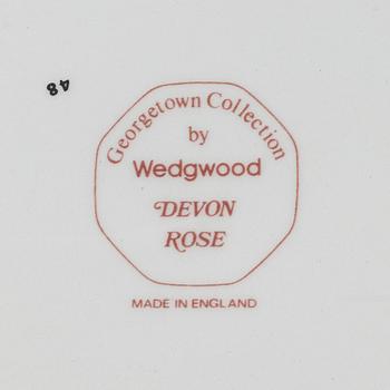 Dinner service, 70 pieces, "Devon Rose", earthenware, Wedgwood, England.