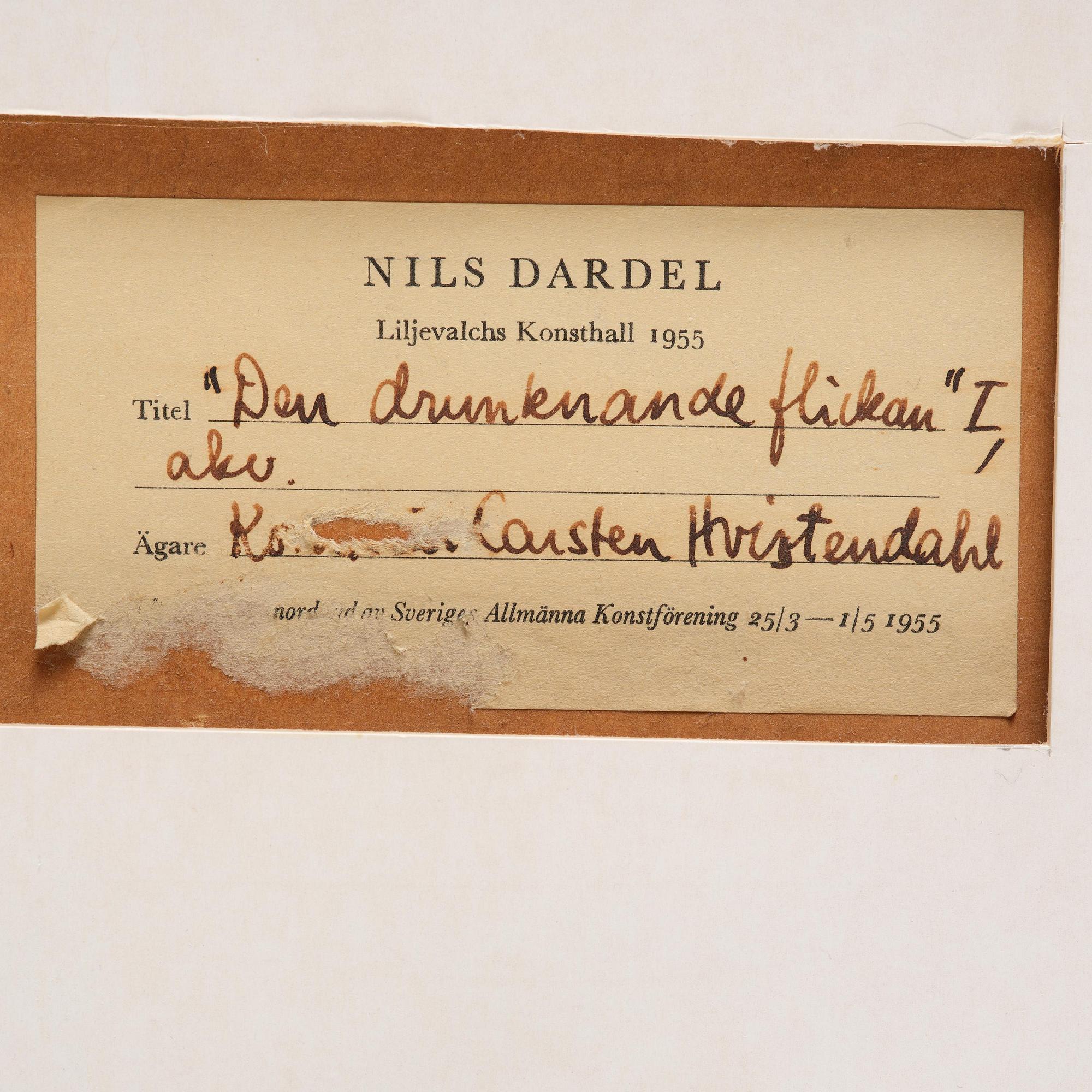Nils von Dardel, ”Den drunknade flickan I".