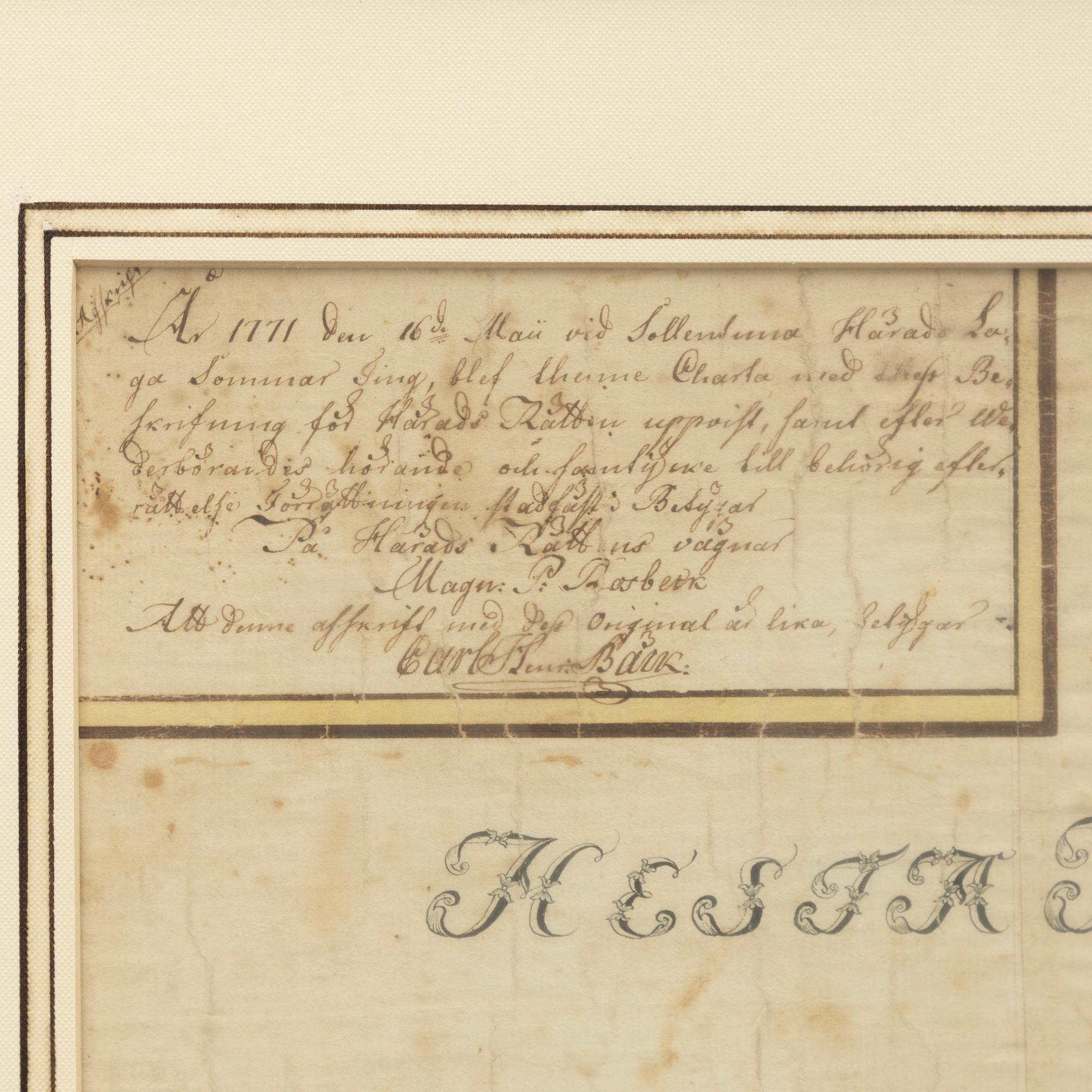 Kartor, 2 st. 1700-tal, Spånga.