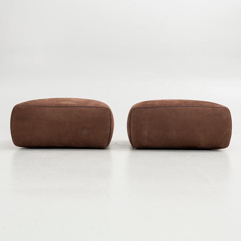 Rodolfo Dordoni, Poufs, a pair, "Botero", Minotti, Italy.