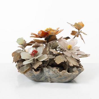 Table decoration, stone, China, 20th century.