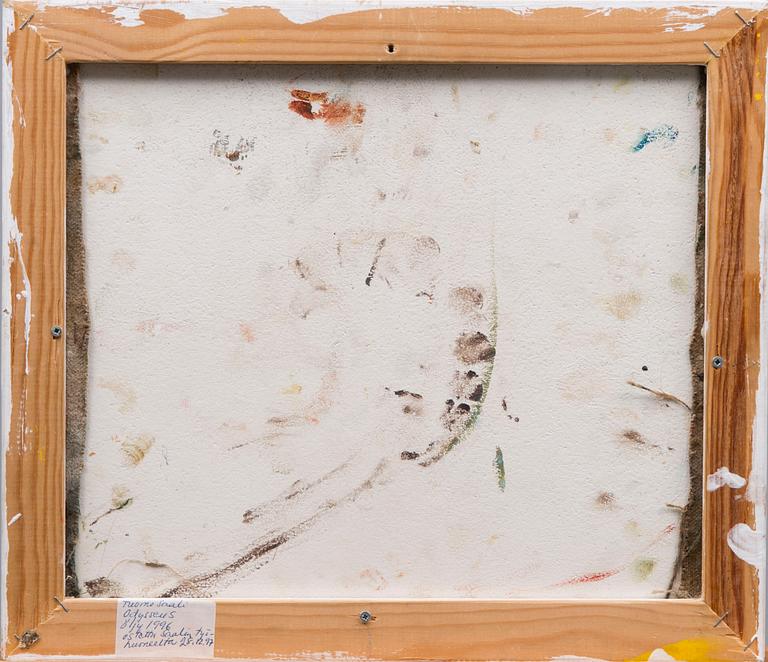 TUOMO SAALI, olja på duk, uppfodrad på skiva, signerad och daterad -96.