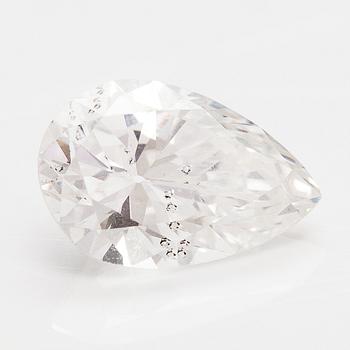 A pear-cut diamond ca. 1.05 ct.