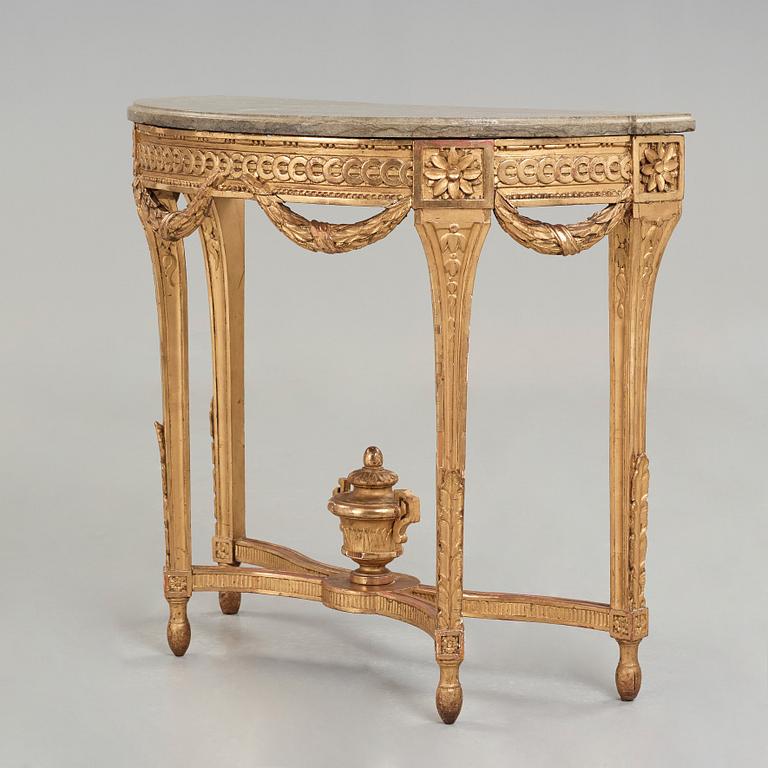 KONSOLBORD, gustavianskt stockholmsarbete, 1700-talets slut.