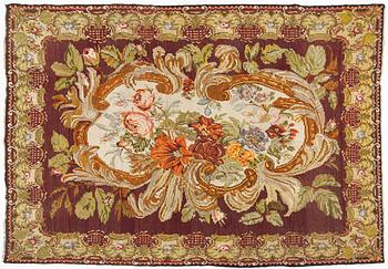 A Bessarabian Kelim carpet, c. 364 x 273 cm.