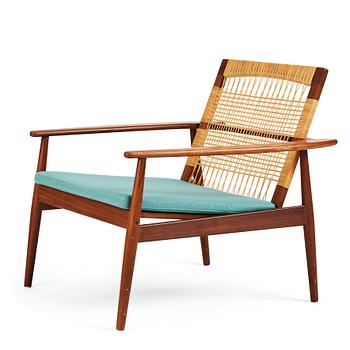 350. Hans Olsen, a model 519 teak easy chair for Juul Kristensen, Denmark, 1950's.