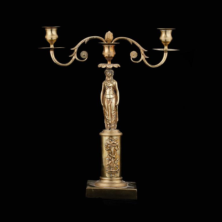 LJUSSTAKE, empire, 1800-tal.