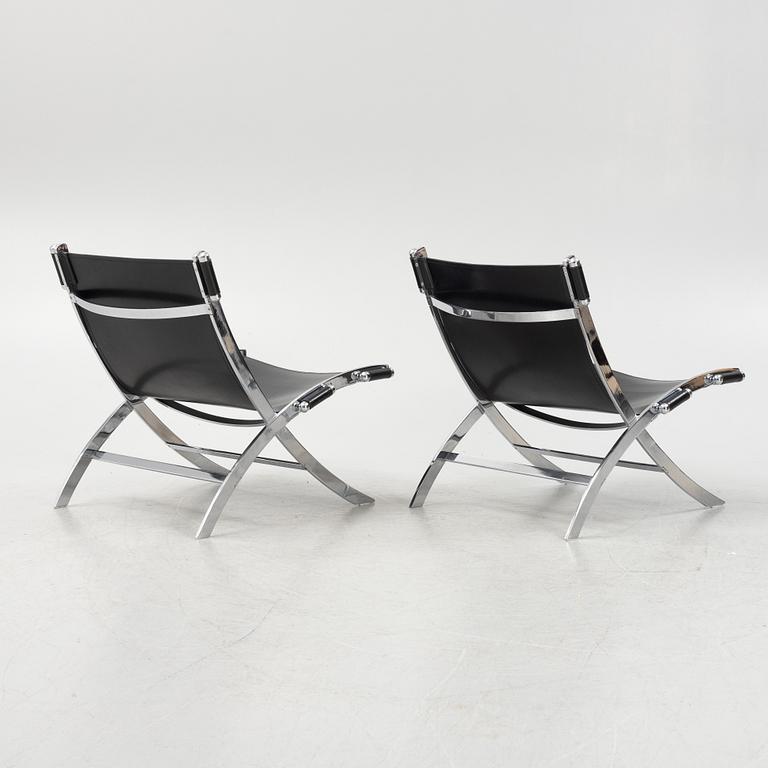 Antonio Citterio, a pair of 'Timeless" lounge chairs, Flexform, Italy.