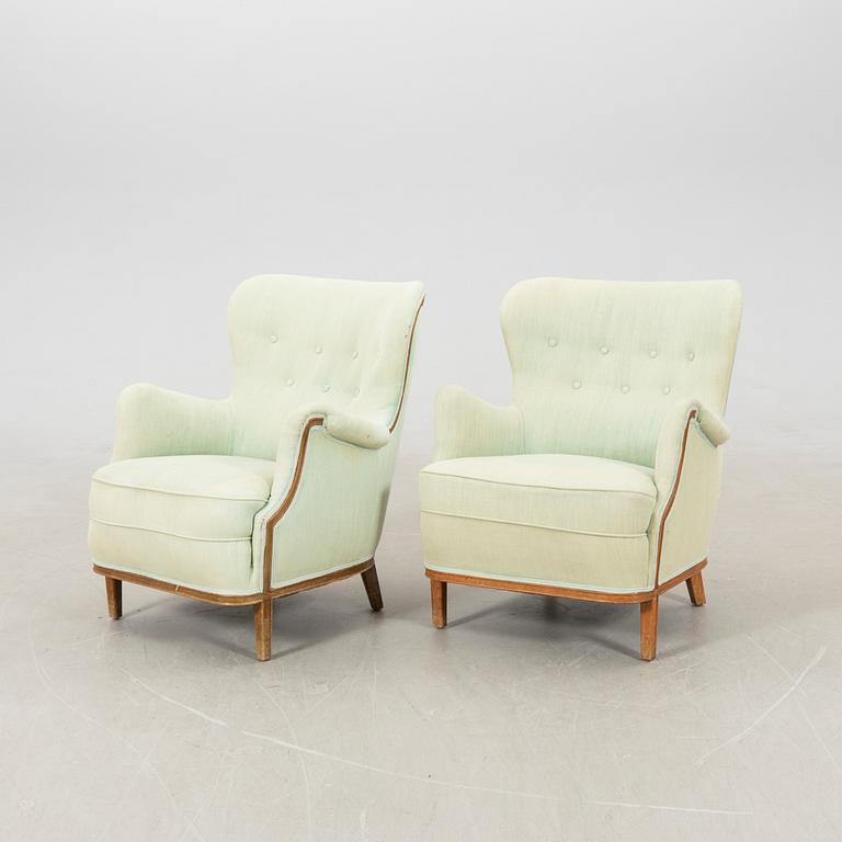 Fåtöljer 1 par, Swedish Modern 1900-talets mitt.