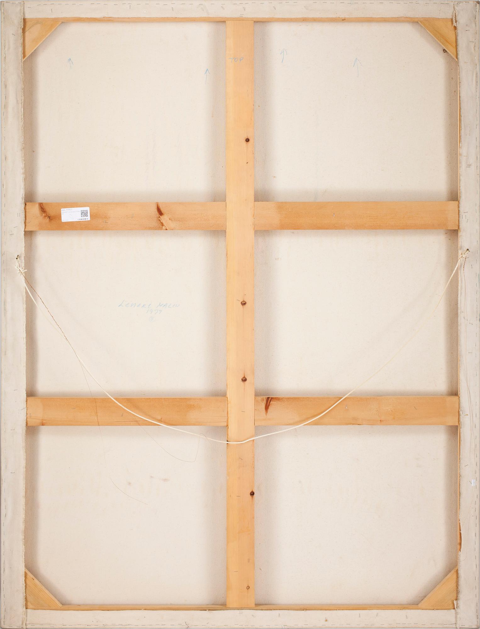 LENNART WALLIN, blandteknik på duk, signerad och daterad a tergo 1979.