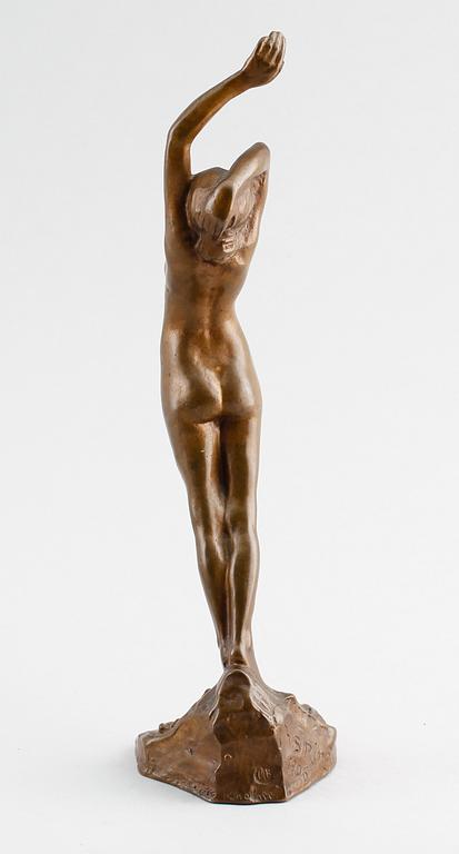 KJELL SÖRENSEN RINGI, skulptur, brons, Stockholm, signerad och daterad 1906.