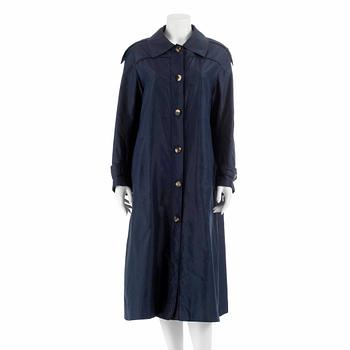 704. CÉLINE, a blue blend coat, size 44.