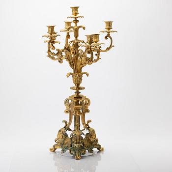 Kandelaber, rokokostil, 1800-tal.