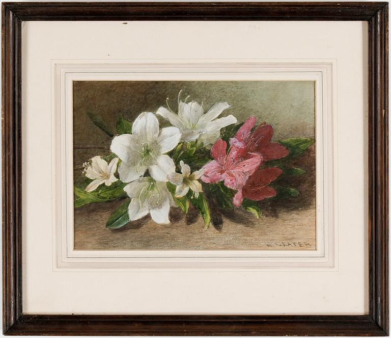 CHARLES HENRY SLATER, akvarell, signerad.