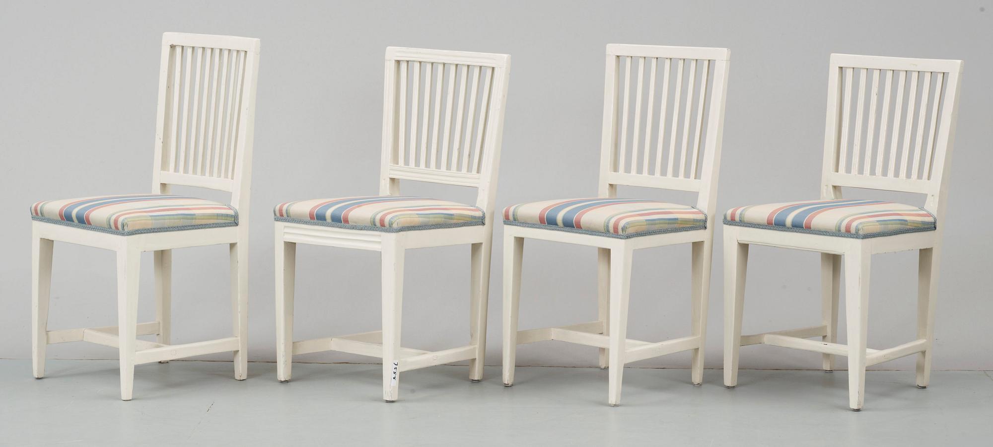 MATSALSGRUPP, 10 delar, gustaviansk stil, 1900-tal.