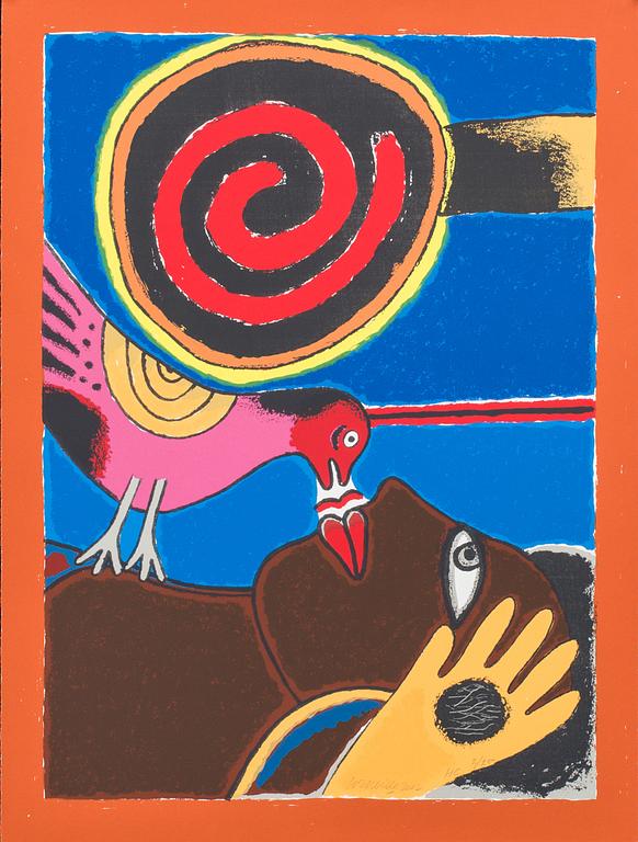 BEVERLOO CORNEILLE, färgserigrafi, signerad och numrerad HC 2/25, daterad 2002.