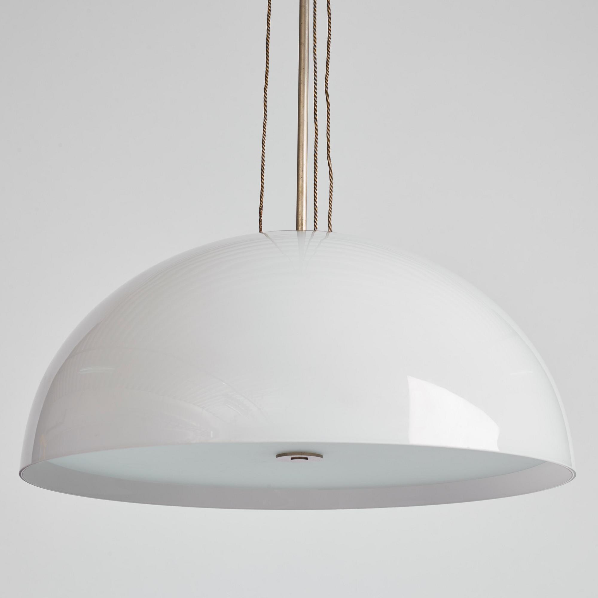 Harald Notini, taklampa, modell "6664", Arvid Böhlmarks Lampfabrik, Stockholm 1940-tal.