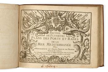 342. HENRI MICHELOT & LAURENT BRÉMOND, Recüeil de Plusieurs Plans des Ports et Rades de la mer Mediterranée, 1727-32.