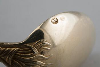 ATERIMET, Fabergé 36 kpl. 84 kullattua hopeaa. Moskova 1890 l. Yhteispaino 2695 g.