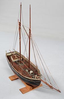 MODELLBÅT, Danmark, 1900-talets första hälft.