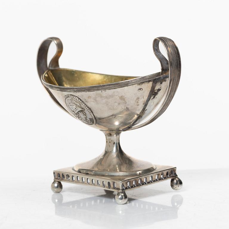 Gustaf Georg Rehnberg, saltkar, silver, sengustavianskt, Norrköping, verksam 1797-1823 (1826).
