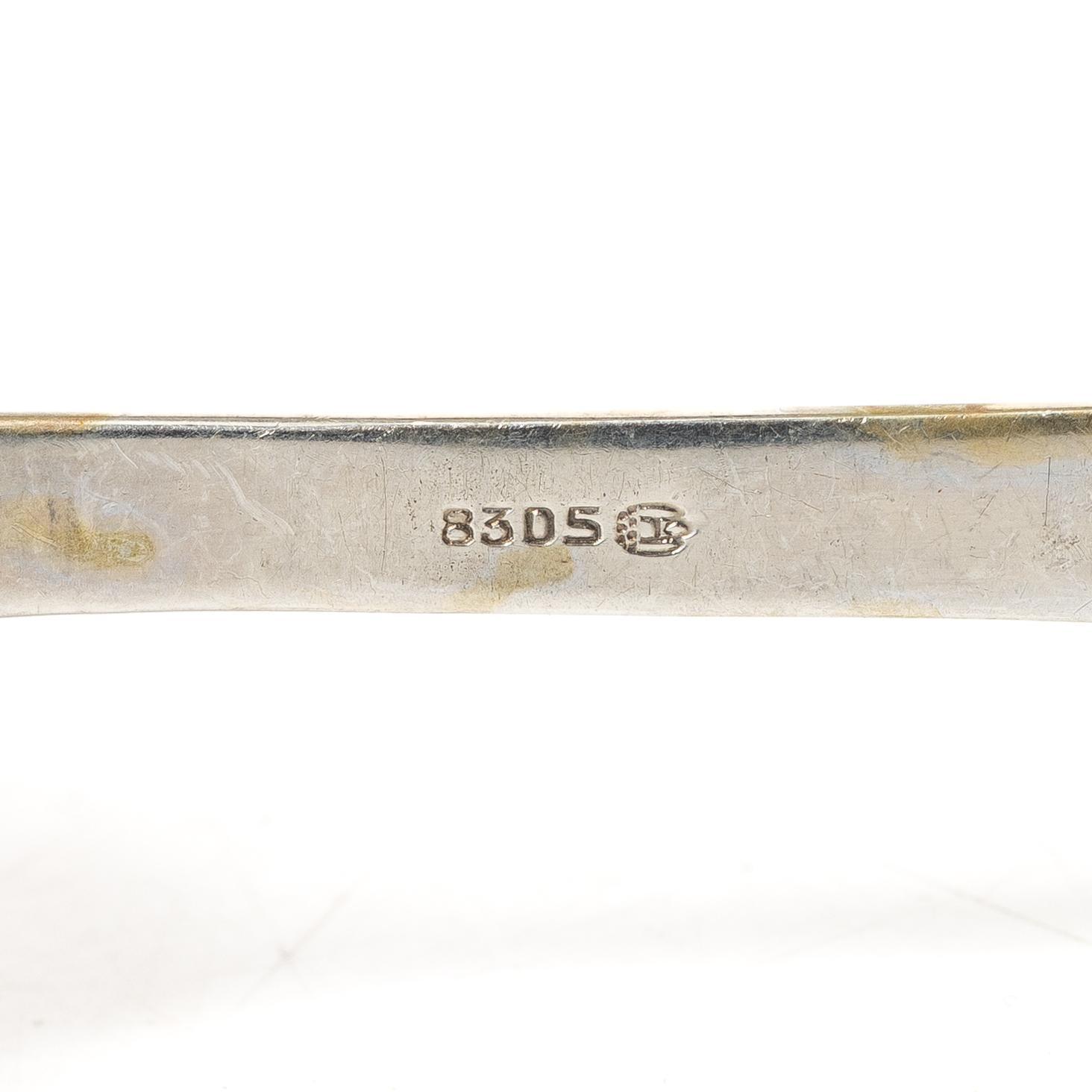 A Norwegian silver cutlery set, "Rose" pattern, including with mark of Magnus Aase, Bergen (45 pieces).
