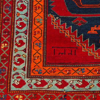 A kazak rug, south caucasus dated, ca. 201 x 135 cm.