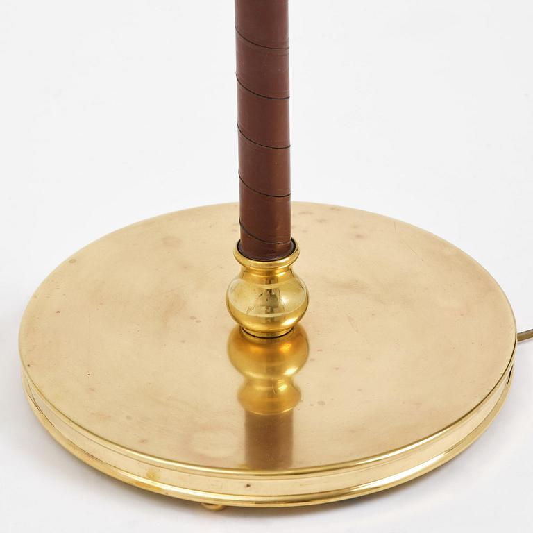 Carl-Axel Acking, a brass floor lamp model "2645", Bröderna Malmströms Metallvarufabrik, Malmö, 1940s-50s.