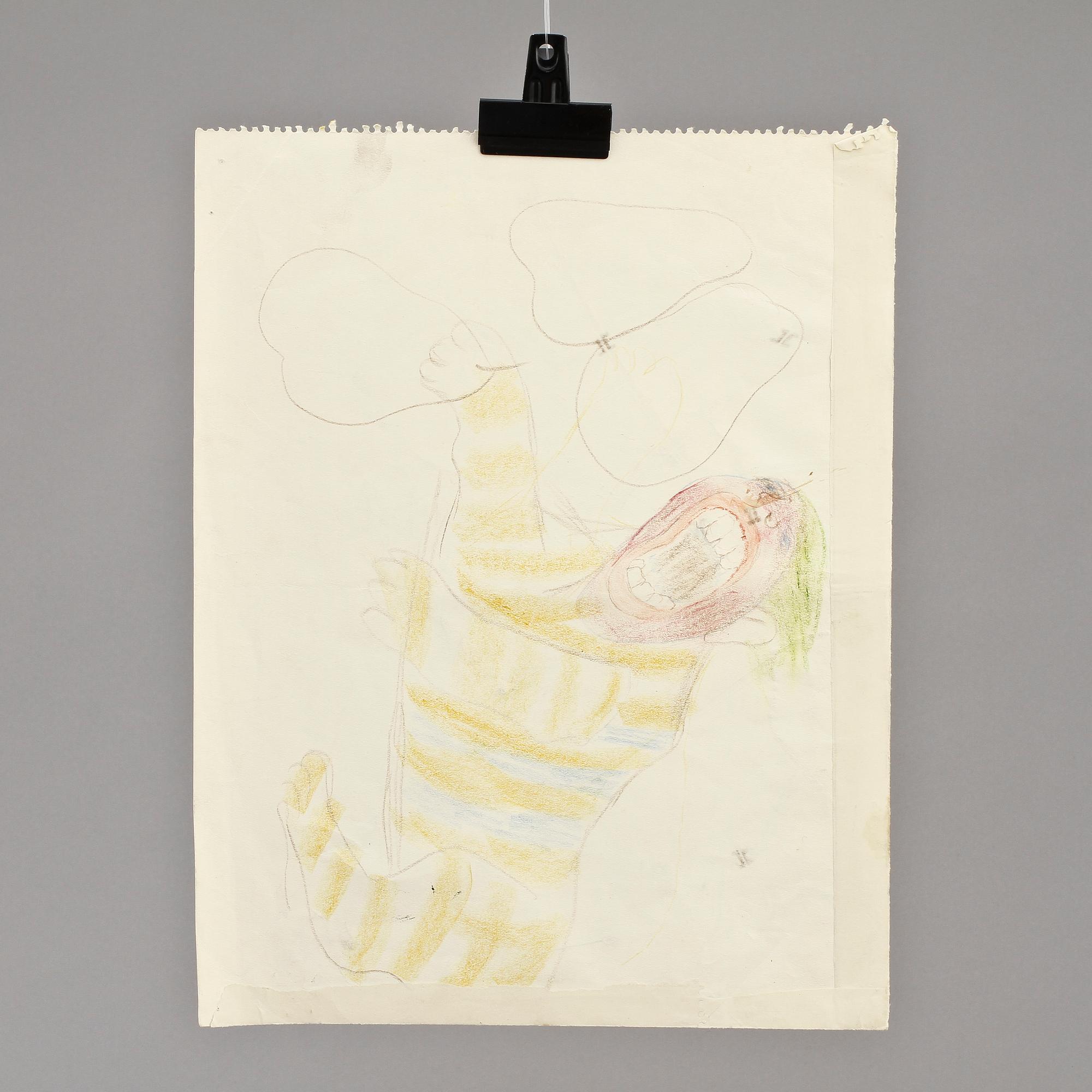 RAGNAR SANDBERG, pastellteckning, ej sign.