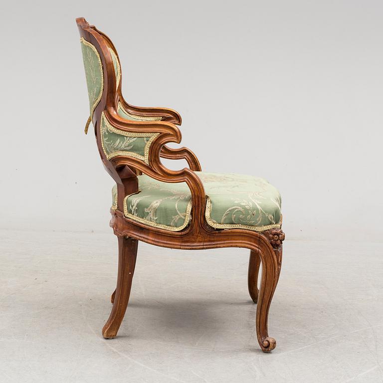 KARMSTOL, Nyrokoko, 1800-talets slut.